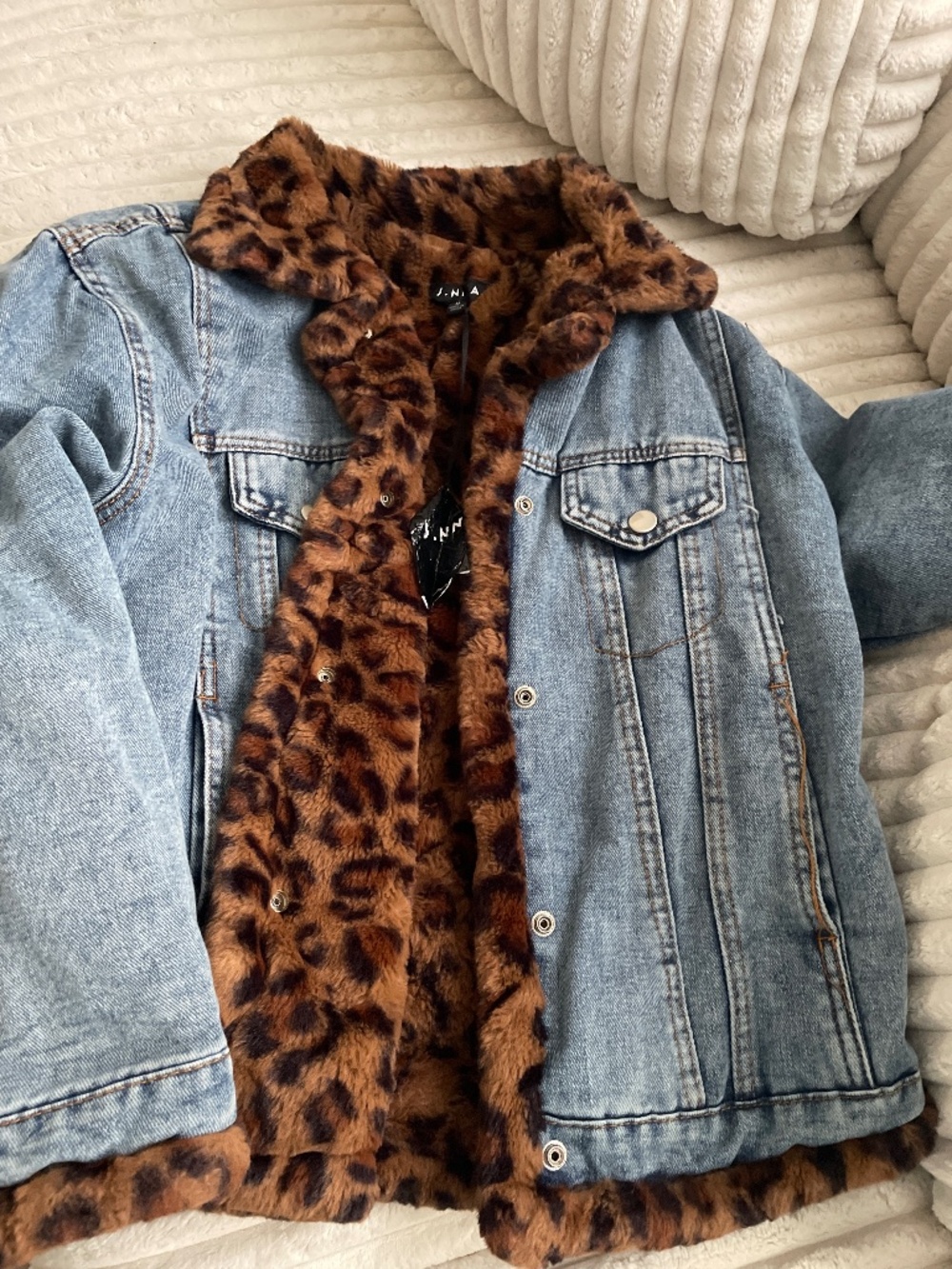 Jean Leopard Jacket